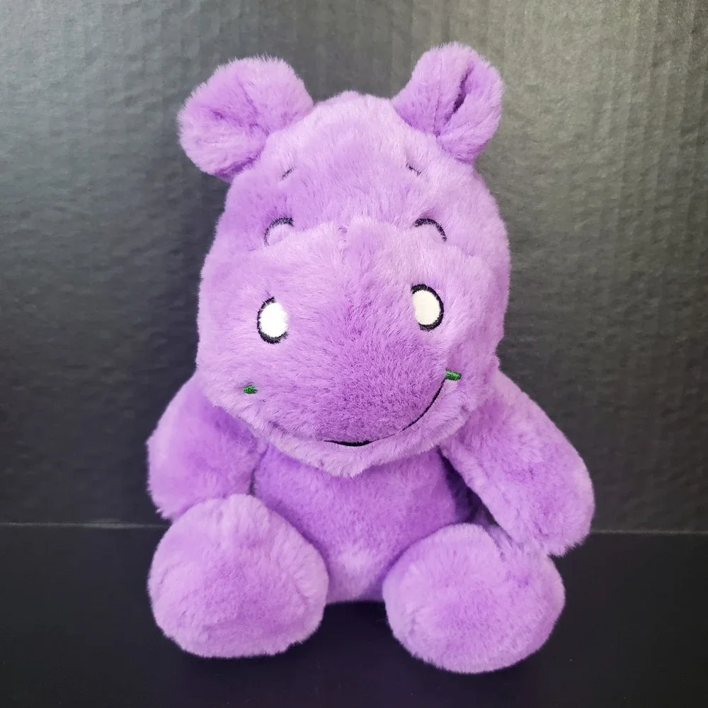 Quality Plush Brand Purple Hippo Plush 8